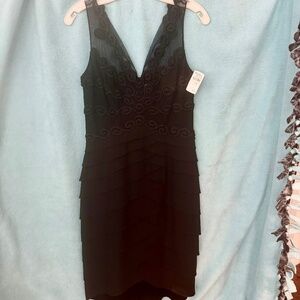 Black Cocktail Dress Size 6 (Chetta B)